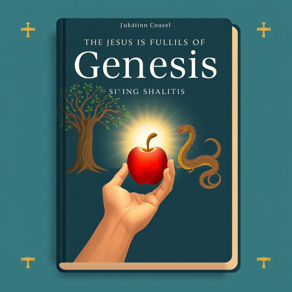 A scholarly book cover capturing how Jesus fulfills the Book of Genesis