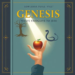 A scholarly book cover capturing how Jesus fulfills the Book of Genesis