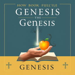 A scholarly book cover capturing how Jesus fulfills the Book of Genesis