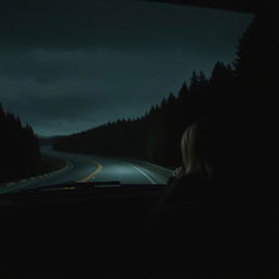 On a cold and lonely night, Manuel is driving his car along a dark road, surrounded by thick, dense forests