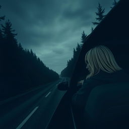 On a cold and lonely night, Manuel is driving his car along a dark road, surrounded by thick, dense forests