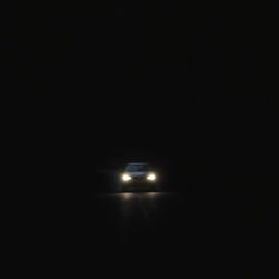 A man driving his car along a dark, winding road, immersed in the depths of thick, shadowy forests