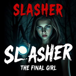 A slasher horror movie poster featuring Emily, a Caucasian young high school girl, as the central character