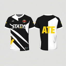 Modern and stylish jersey design with short sleeves inspired by the K-pop theme of Stray Kids' album "ATE"