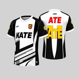 Modern and stylish jersey design with short sleeves inspired by the K-pop theme of Stray Kids' album "ATE"