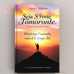 An inspiring book cover with the theme "Be Strong, Tomorrow is Just Around the Corner"