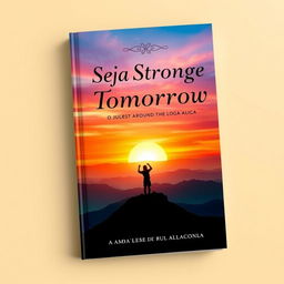 An inspiring book cover with the theme "Be Strong, Tomorrow is Just Around the Corner"