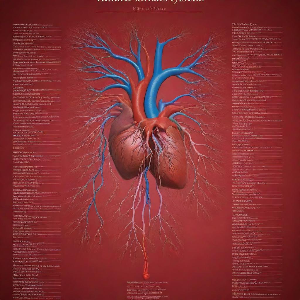 A detailed and educational poster, showcasing the human blood circulatory system, all text in Albanian. Arteries, veins, and heart are in vibrant colors against a contrasting background. Include labeled key components with brief Albanian descriptions.