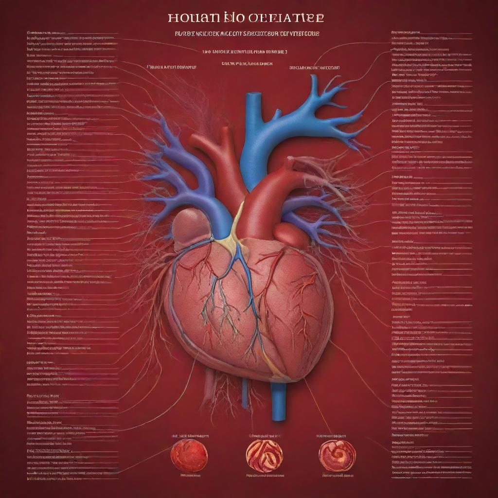 A detailed and educational poster, showcasing the human blood circulatory system, all text in Albanian. Arteries, veins, and heart are in vibrant colors against a contrasting background. Include labeled key components with brief Albanian descriptions.