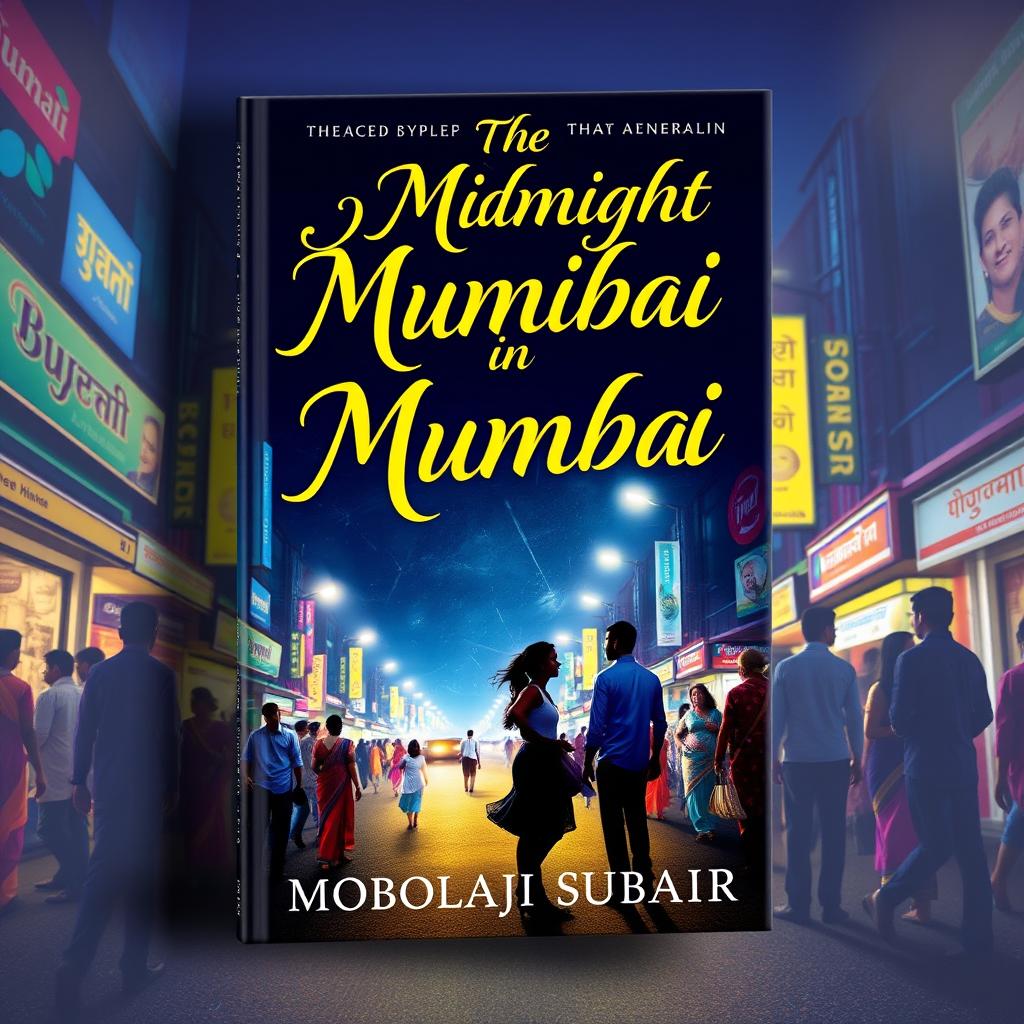 Book cover design for 'The Midnight in Mumbai' by Mobolaji Subair