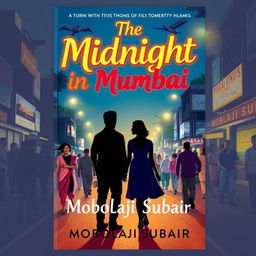 Book cover design for 'The Midnight in Mumbai' by Mobolaji Subair