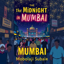 Book cover design for 'The Midnight in Mumbai' by Mobolaji Subair