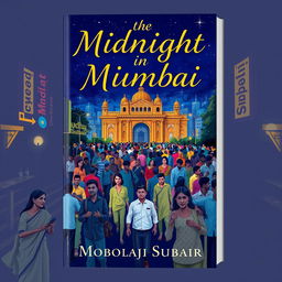 Book cover design for 'The Midnight in Mumbai' by Mobolaji Subair