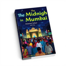 Book cover design for 'The Midnight in Mumbai' by Mobolaji Subair