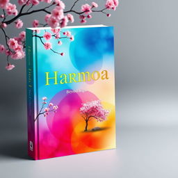 An elegant and thought-provoking book cover design for "Harmonia - Beyond Ikigai