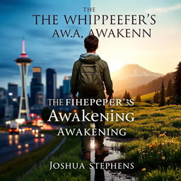 Book cover for "The Whisperer's Awakening" split vertically