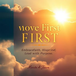 A book cover for 'Move First', a motivational Christian faith-inspired book