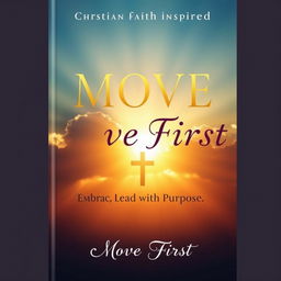 A book cover for 'Move First', a motivational Christian faith-inspired book