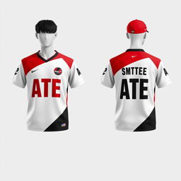 Design a short-sleeved jersey inspired by the K-pop group Stray Kids' album "ATE"