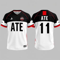 Design a short-sleeved jersey inspired by the K-pop group Stray Kids' album "ATE"