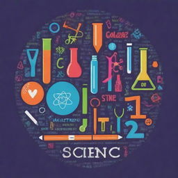 Design a school t-shirt focused on representing the fields of Science, Technology, Engineering, and Mathematics (STEM). Incorporate symbolic elements, dynamic graphics and inspiring quotes related to these disciplines in a vibrant and engaging color scheme.