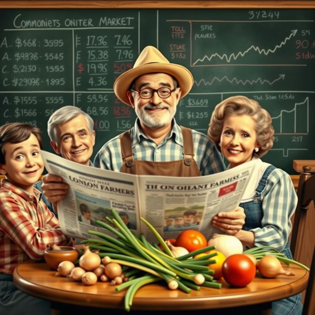 A 1950's onion farmer as a family man who cunningly corners the commodities market