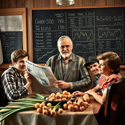 A 1950's onion farmer as a family man who cunningly corners the commodities market