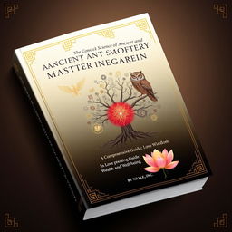 A stunning book cover design for 'The Concise Art and Science of Ancient and Modern Mastery Integration: A Comprehensive Guide to Love, Wisdom, Wealth and Well-Being' by Nyalloe, Inc