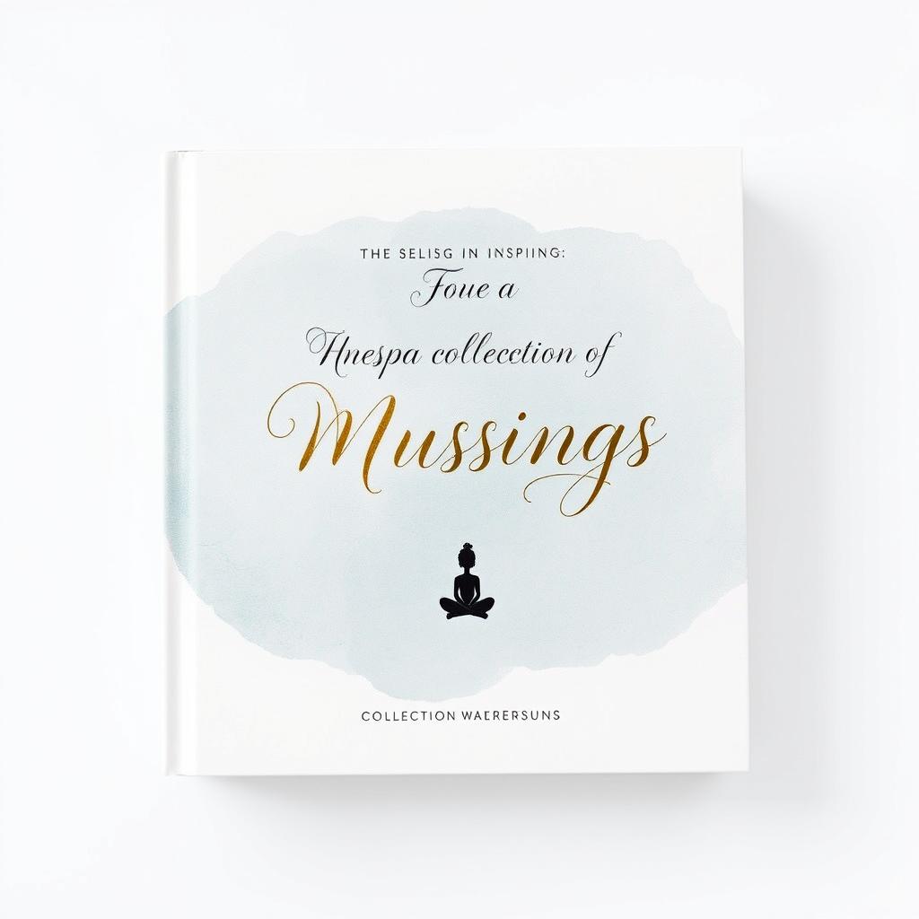 An elegant and inspiring book cover design for a collection of musings