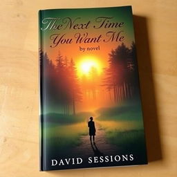 Cover of a novel titled 'The Next Time You Want Me' by David Sessions