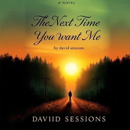 Cover of a novel titled 'The Next Time You Want Me' by David Sessions