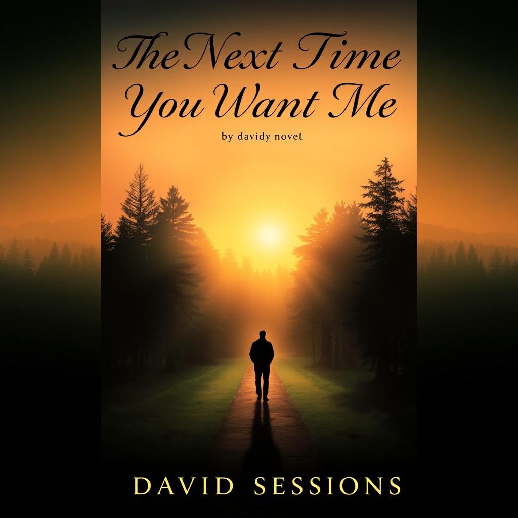 Cover of a novel titled 'The Next Time You Want Me' by David Sessions