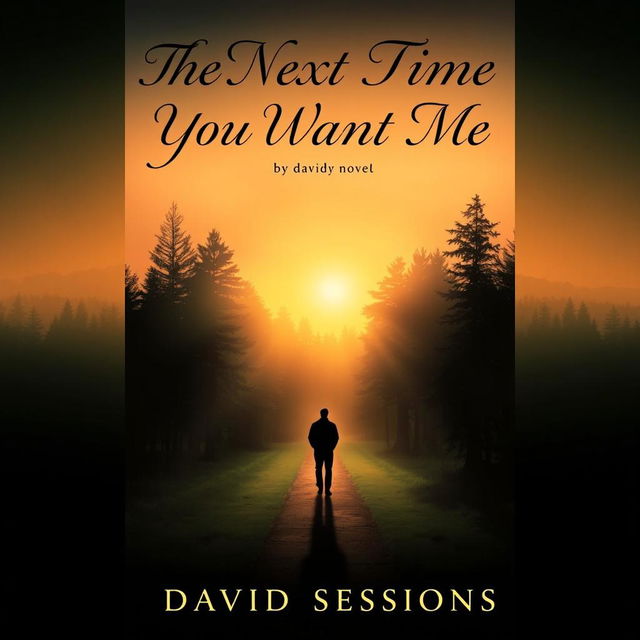 Cover of a novel titled 'The Next Time You Want Me' by David Sessions