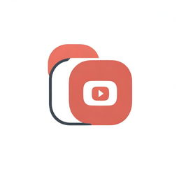 Design a modern and captivating logo for a YouTube channel featuring red and white color scheme, incorporating elements of video camera and play button.