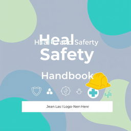 A professional and informative health and safety handbook cover page designed for a corporate setting