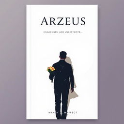 A minimalist book cover featuring a central focus on Arzeus