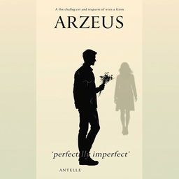 A minimalist book cover featuring a central focus on Arzeus