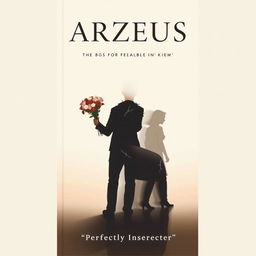 A minimalist book cover featuring a central focus on Arzeus