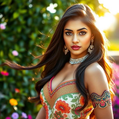 Captivating Indian Beauty: Traditional Attire Photoshoot