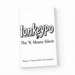 A captivating and modern book cover design for "Monkeypox: The 'K' Means Silent" by Wahyu Triarya Budhi Chrissantyo