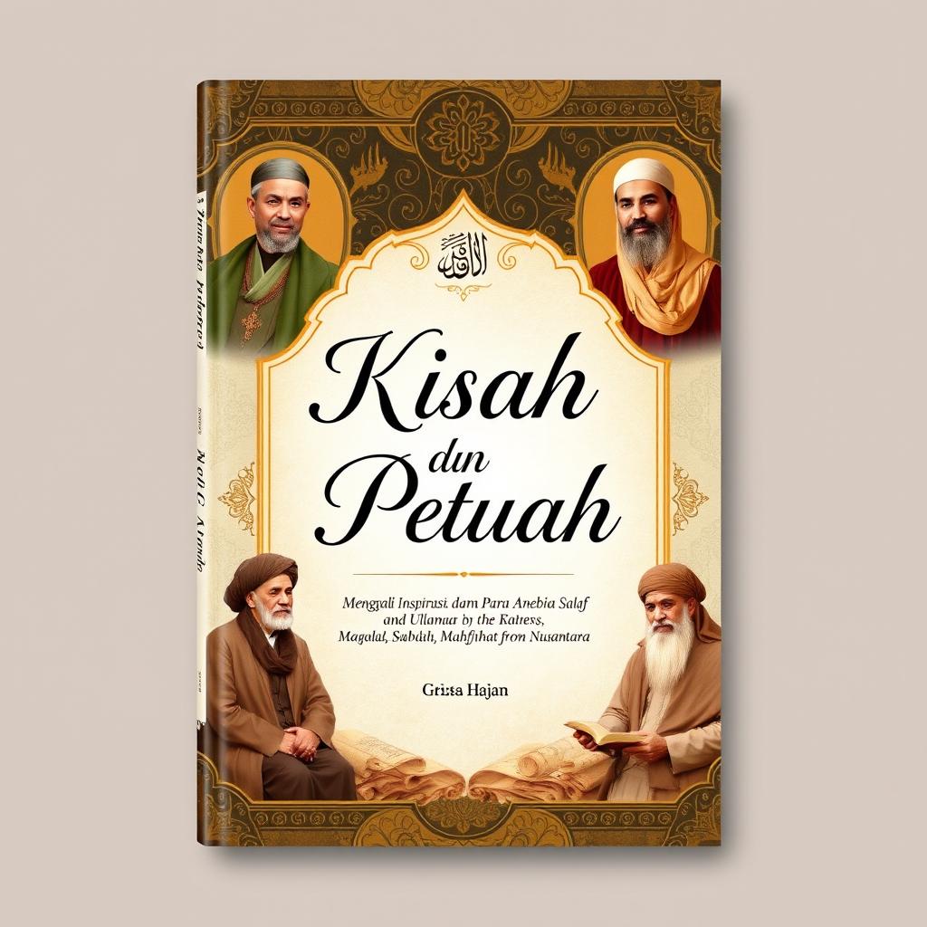 Cover of a book titled "Kisah dan Petuah: Menggali Inspirasi dari Para Anbiya dan Ulama"