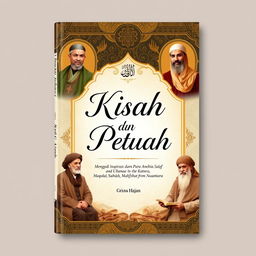 Cover of a book titled "Kisah dan Petuah: Menggali Inspirasi dari Para Anbiya dan Ulama"