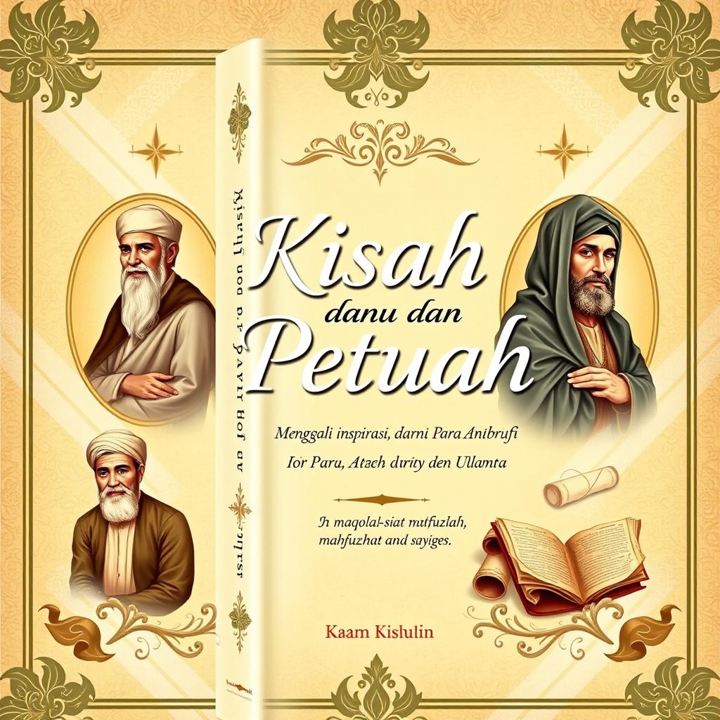 Cover of a book titled "Kisah dan Petuah: Menggali Inspirasi dari Para Anbiya dan Ulama"