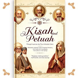 Cover of a book titled "Kisah dan Petuah: Menggali Inspirasi dari Para Anbiya dan Ulama"