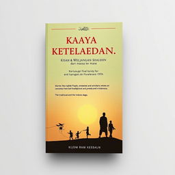 Design a captivating book cover for "Cahaya Keteladanan: Kisah & Wejangan Shalihin dari masa ke masa"