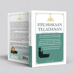 Design a captivating book cover for "Cahaya Keteladanan: Kisah & Wejangan Shalihin dari masa ke masa"