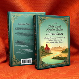 An alluring and beautiful book cover design for a compilation of inspiring stories and wise sayings from virtuous individuals across the ages, specifically tailored for an Indonesian audience