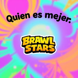 A fun, colorful thumbnail featuring the words 'Quien es mejor' prominently displayed at the top in a smaller font