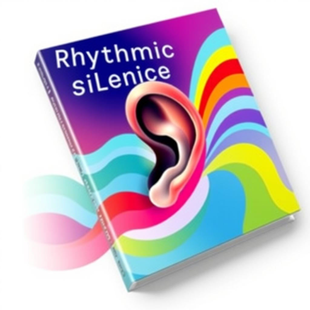 A book cover titled "Rhythmic Silence" featuring an ear prominently