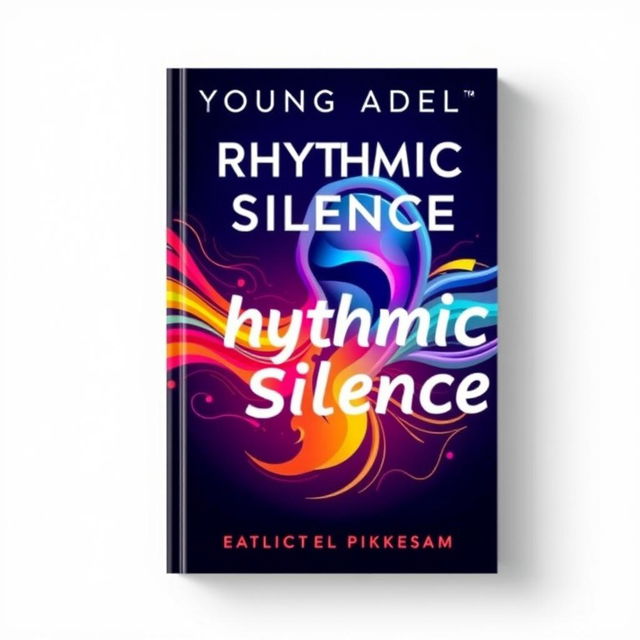 A young adult book cover titled "Rhythmic Silence" featuring a stylized ear as the central element